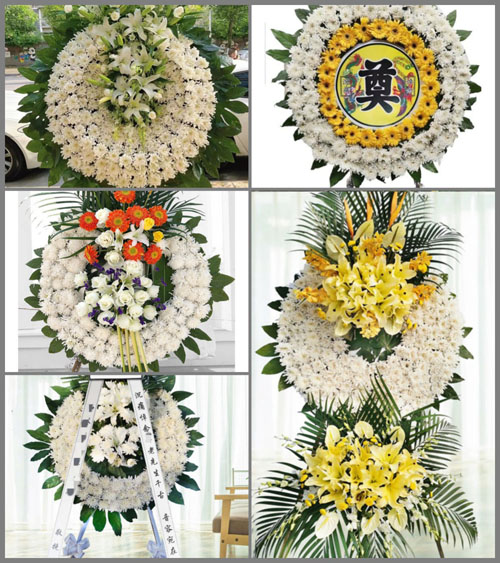 湖北孝感市云梦县义堂镇十里村花圈速递